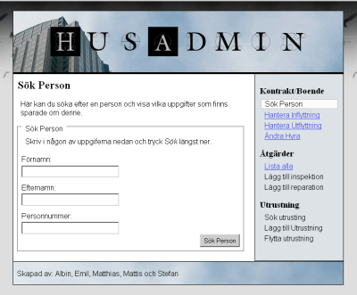 Screenshoot of HusAdmin